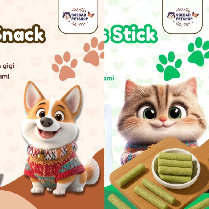 Cemilan Anjing dan Kucing