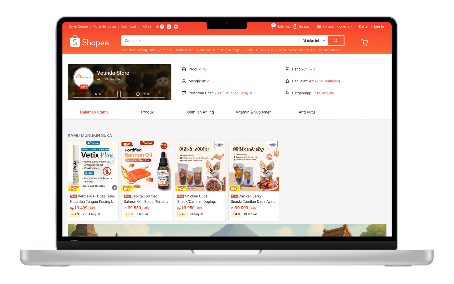 Toko resmi Vetindo Store di Shopee