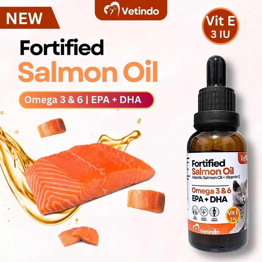 Vetvita Fortified Salmon Oil | Solusi Terbaik Minyak Salmon Vitamin E EPA DHA OMEGA 3 & 6
